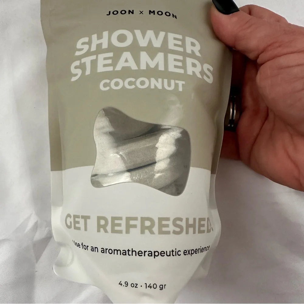 Joon x Moon Coconut Shower Steamers Cocoa + Shea Butters 7 Tablets 4.9 oz New - Picture 3 of 4